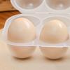 Transparent 6 Grids Eggs Holder Plastic Egg Drop Rack Portable Egg Storage Box  Camping