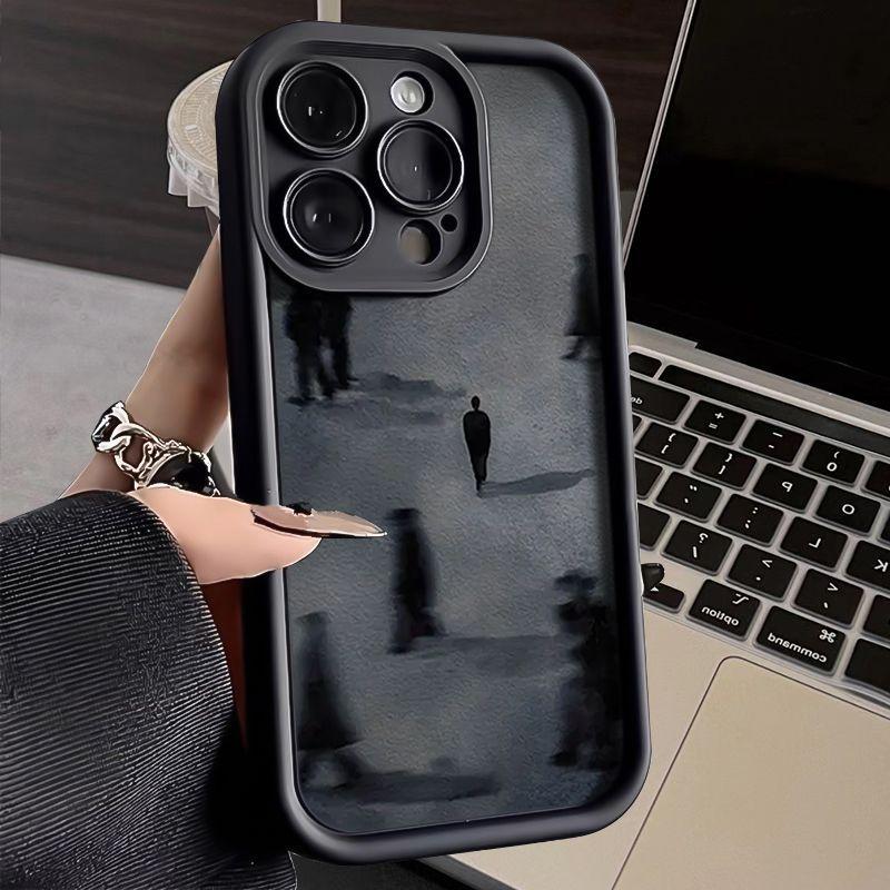 Art Design Aesthetics Soft Silicone Phone Case For iPhone 15 14 13 12 11 Pro Max 8 7 Plus XS Max X XR SE 2020 2022 Shockproof Bumper Back Cases Cover