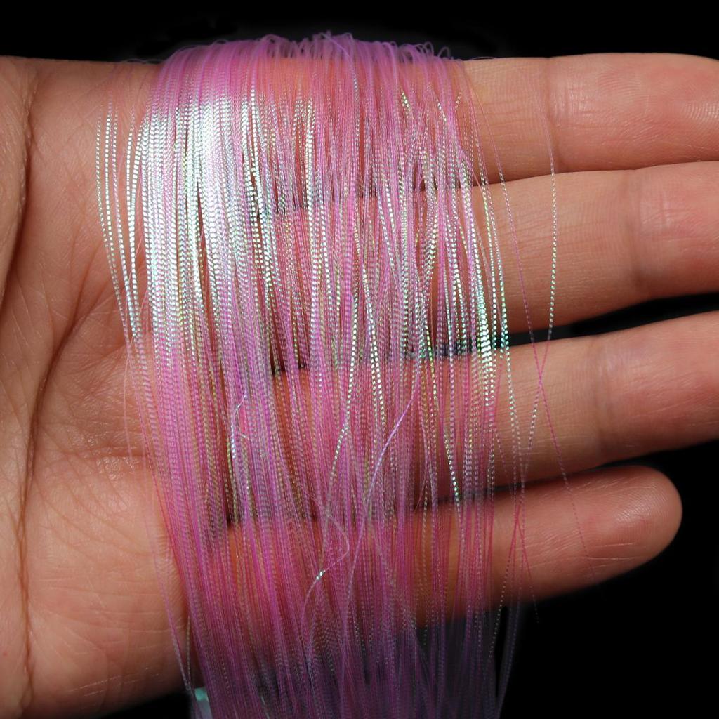 0.2mm Fly Tying Corrugated Lateral Scale Strands Saltwater Flashbou Bucktail Spinnerbait Fishing Lure Bait Tying Material
