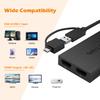 USB 3.1/USB C to Single/Dual HDMI Adapter SM768 Chip Dual 2K/4K Monitor Compatible with Windows,M1/M2/M3 Mac