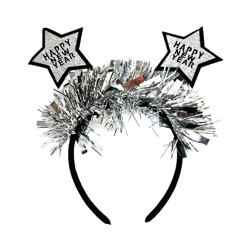 New Year European And American Headband Christmas New Year Gold And Five-Pointed Star Headband
