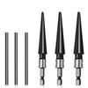 Chamfer Tapered Reamer Tool Carbon Steel Metal Hole Opener Taper Reamer Set  Hand Reamer Tool