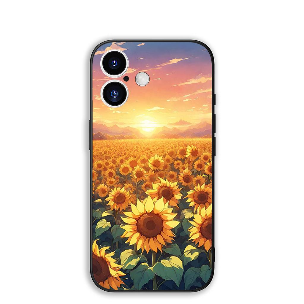 Cover for Samsung Galaxy S22 S21 S20 Fe Ultra S9 Plus + A13 A22 M21 M31 M55 M15 Protective Phone Case With Sunflower Flower