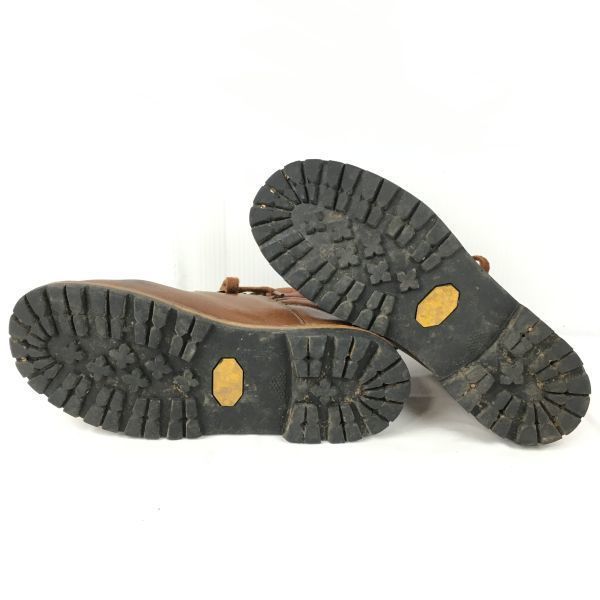 Винтажные кожаные ботинки для хайкинга/треккинга 80-х-90-х годов, подошва Vibram, размер 25.0-25.5-26.0, коричневый(ИСПОЛЬЗОВАЛ)