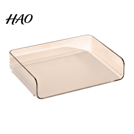 Portable Stationery Organizer for Students Large Capacity Desk Documents Files Letters A4 Paper Book Notes Mail, Modern Office Desktop Clear Stackable