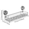 Removable Suction Cup Storage Rack Waterproof Cosmetic Storage Box Wall-Mounted Shelf Rack  Kitchen