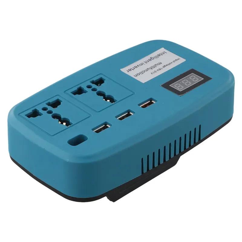 Инвертор от литиевой батареи DC18V/21V Преобразует постоянный ток в переменный 180V-220V Технология умной зарядки Батарея Преобразует