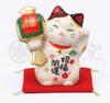 Yakushi Kiln Good Luck Lucky Cat Hammer Holder Lucky Charm Ornament Interior [7865]