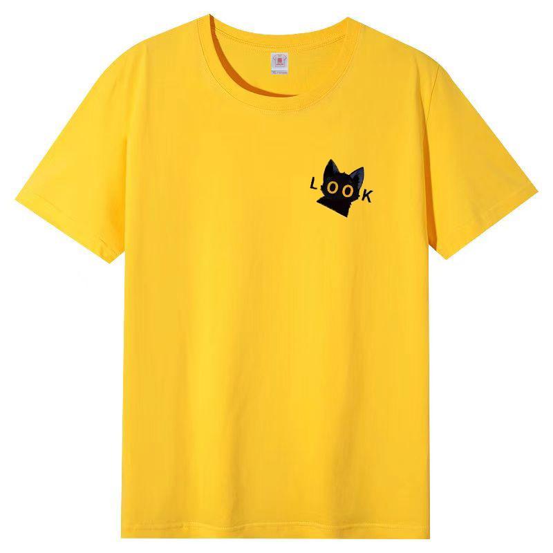 Футболка из хлопка с коротким рукавом, женская, свободная, модная, со средним рукавом, летняя, винтажная футболка