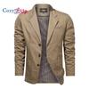 Cozy Up Men's Slim 2-Button Single Breasted Cotton Lightweight Blazer Jacket Sport Coat