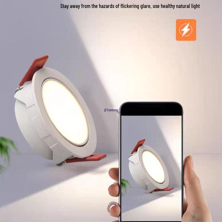 Brand Spotlight Adjustable Anti-Glare Recessed Ceiling Downlight for Living and Dining Rooms