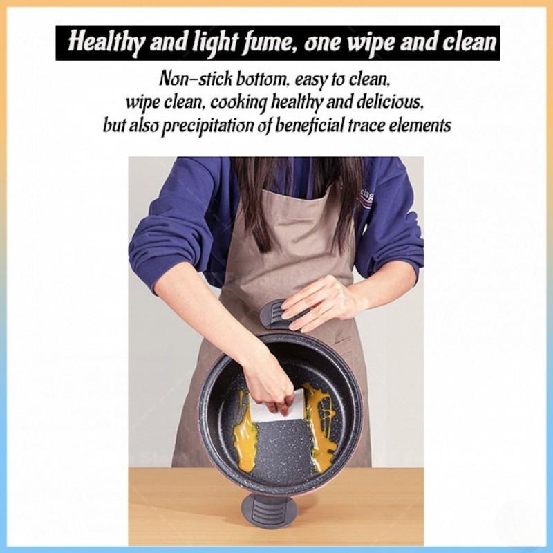 8L Non-Stick Micro Pressure Pot Multifunction Stew Cooking Soup Wok Home Multifunctional Wheat Rice Stone Stew Cooker