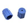 10Pcs/Set R134a Cap Set 16mm Red 13mm Blue Car Air Conditioner Dust Caps for AC System Charging Port Caps 5 Sets Blue Low Side 5 Sets Red High Side