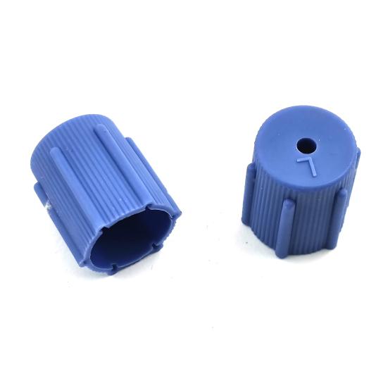 10Pcs/Set R134a Cap Set 16mm Red 13mm Blue Car Air Conditioner Dust Caps for AC System Charging Port Caps 5 Sets Blue Low Side 5 Sets Red High Side