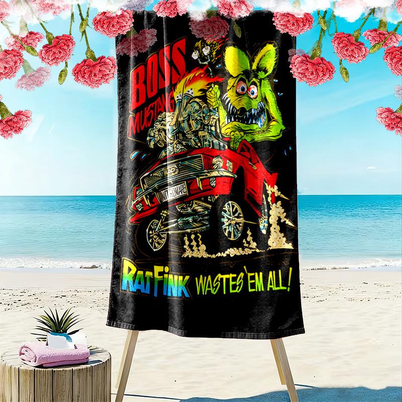 Hoodoo Gurus: Stage beach towel Outdoor camping beach swim Absorbent bath towel seaside Travel and vacation towels beach Comfort printing