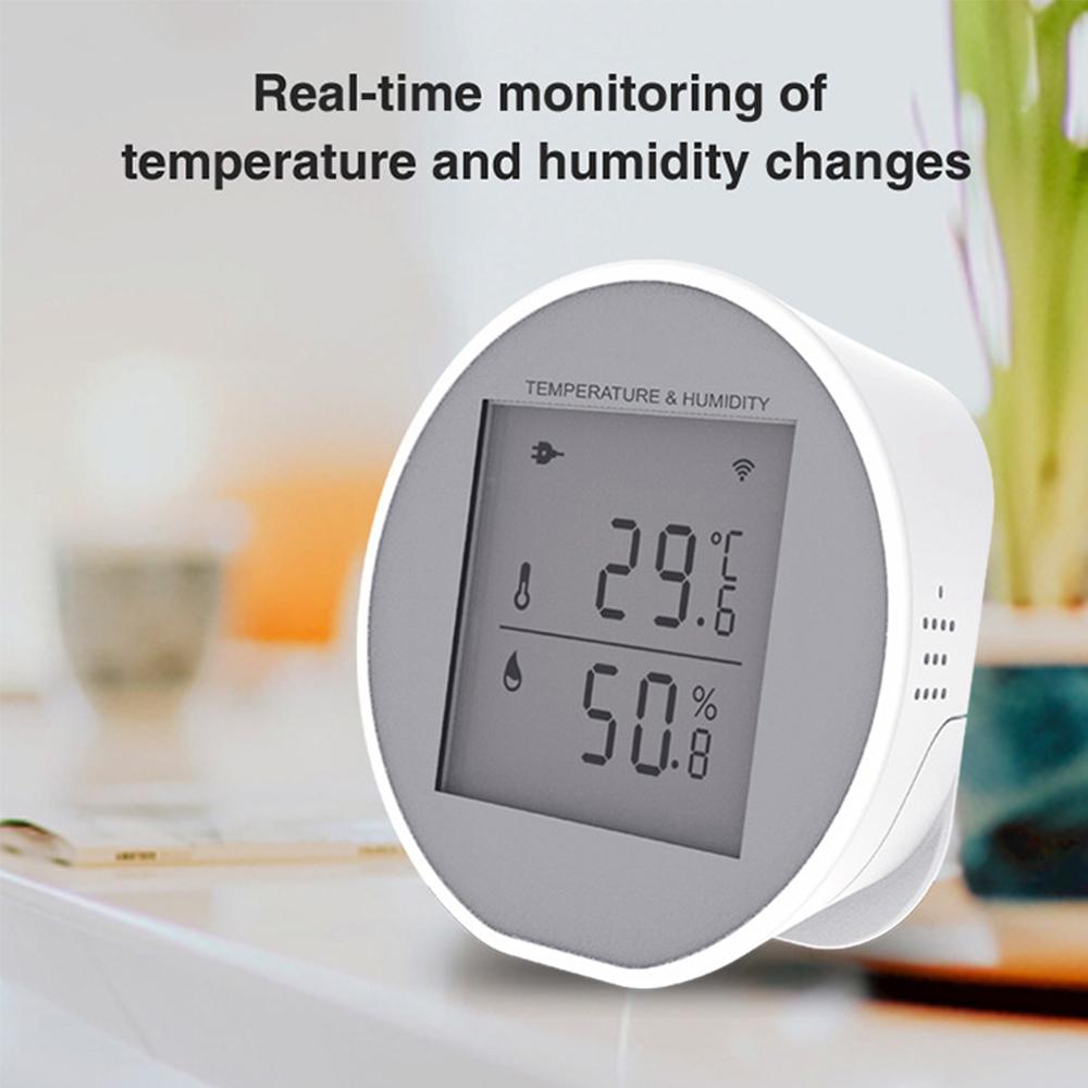 USB Battery Powered WiFi Temperature Humidity Sensor with Instant App Alerts