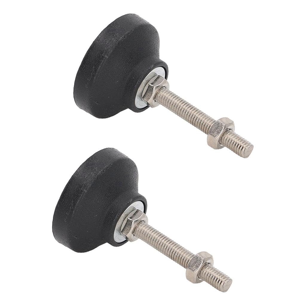 2PCS Furniture Glide Swivel Leveling Mounts Adjustable Table Chair Leg Leveling Pads D50xM8x50