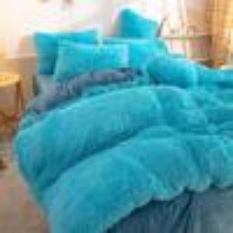 Размер King Size/Queen Size/Twin Size Зимняя юбка-кровать Пододеяльник Наволочка Комплект из четырех предметов Утолщение Теплая спальня Простое постельное белье Высококачественное зимнее белье