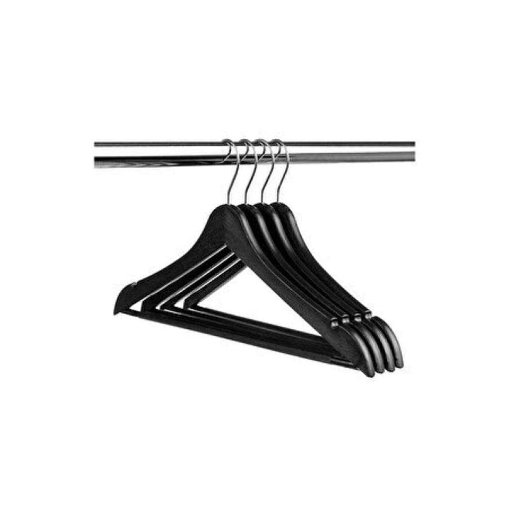 12 штук из деревянного пластика, качественные 12 шт., черные вешалки для одежды, вешалки для брюк, рубашек