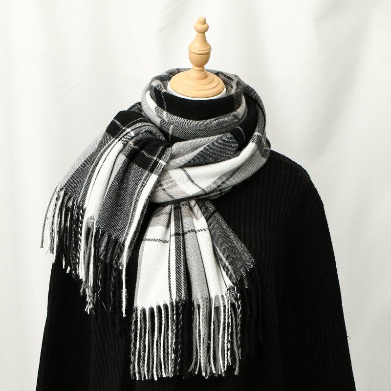 High-end New Imitation Cashmere Versatile Scarf Women's Soft Warm Thickened Shawl Cold-proof Scarf