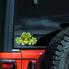 DS11# 15x9cm Funny Frog Car Sticker Cute Decal For Car Truck Van SUV Window Wall Cup Laptop Motorcycle Car Accessories
