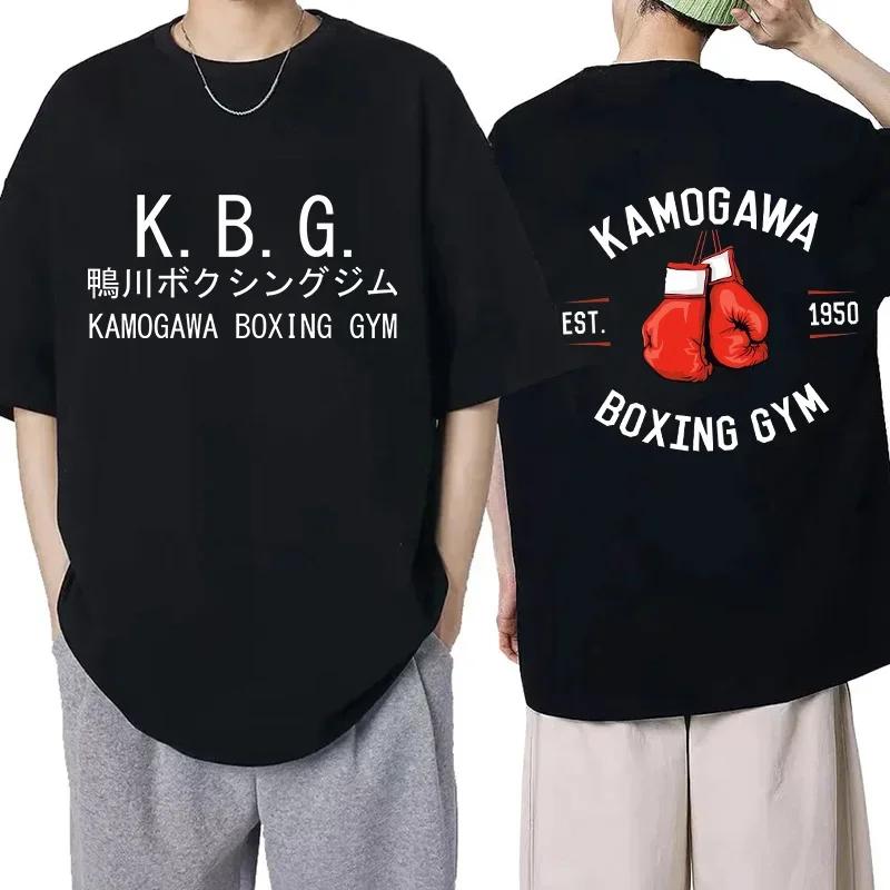 Hajime No Ippo Hip Hop EU Size TShirt Anime Harajuku Tee Tops Men Women Makunouchi Takamura T-Shirt KGB Y2k Manga Tshirt Clothes