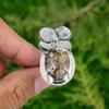 Natural Turritella Agate 925 Silver Multi Stone Flower Adjustable Ring For Girls