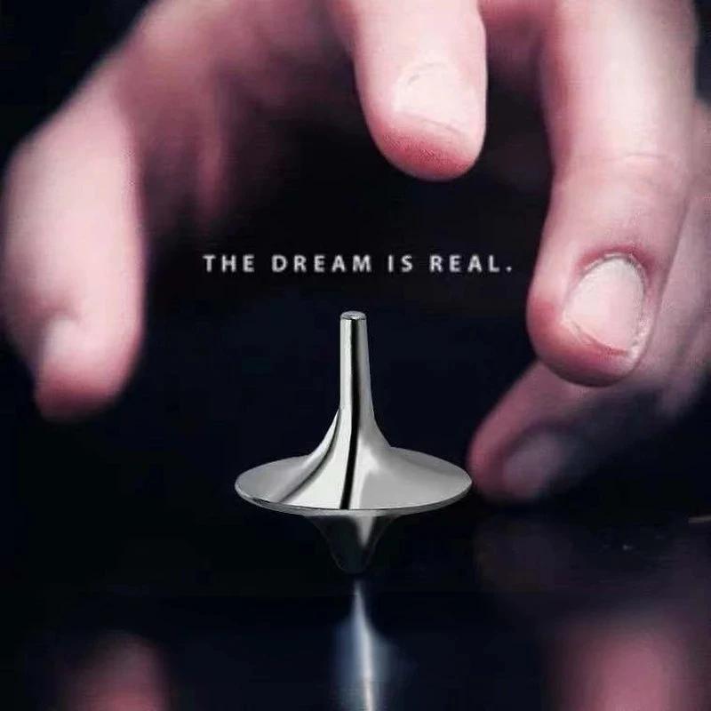 Металлический гироскоп Серебряный ручной вращающийся волчок с кончиками пальцев Маленький циклонный гироскоп Антистрессовые игрушки для детей Подарки