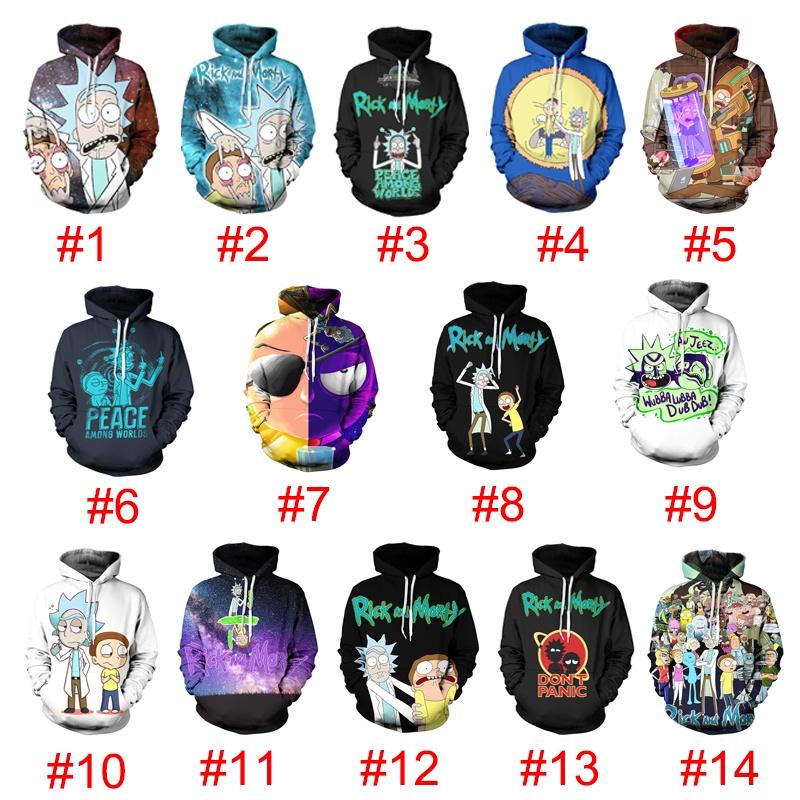 Cartoon Rick And Morty 3d Print Casual Hoodies Women Men Sweatshirt Pullover New
