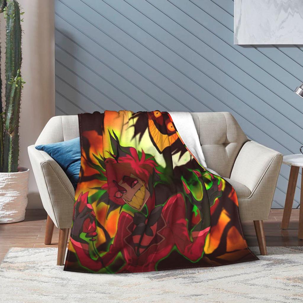 H-Hazbins H-Hotels vox 2 Cartoon Anime Blanket Multi-size Soft Fuzzy Plush Throw Blankets for Sofa Couch and Bed