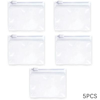 5 шт., мешочек для таблеток, мешочек для таблеток на молнии, многоразовые прозрачные пакеты для таблеток, самозапечатывающийся органайзер для путешествий, медицины, хранения