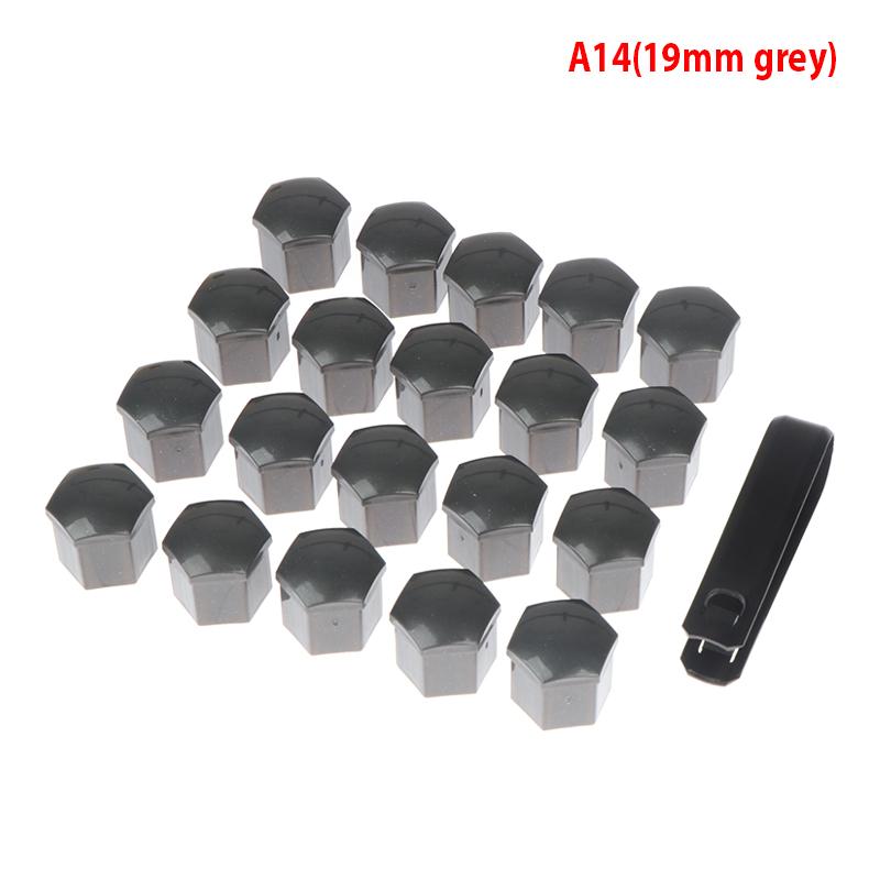 20 шт./компл. 17/19 мм колпачок гайки болта колеса пылезащитный чехол с инструментом для снятия ключа автомобильные аксессуары многоцветный