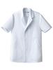 Seven Uniform Men's Antibacterial Coat, Short Sleeve, White, Size 7L, AA0312