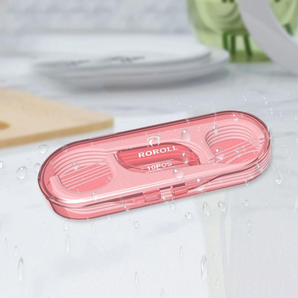 10 Pcs/box Mini Floss Toothpick Set Dustproof Interdental Brush Waterproof Teeth Flosser Stick  Home
