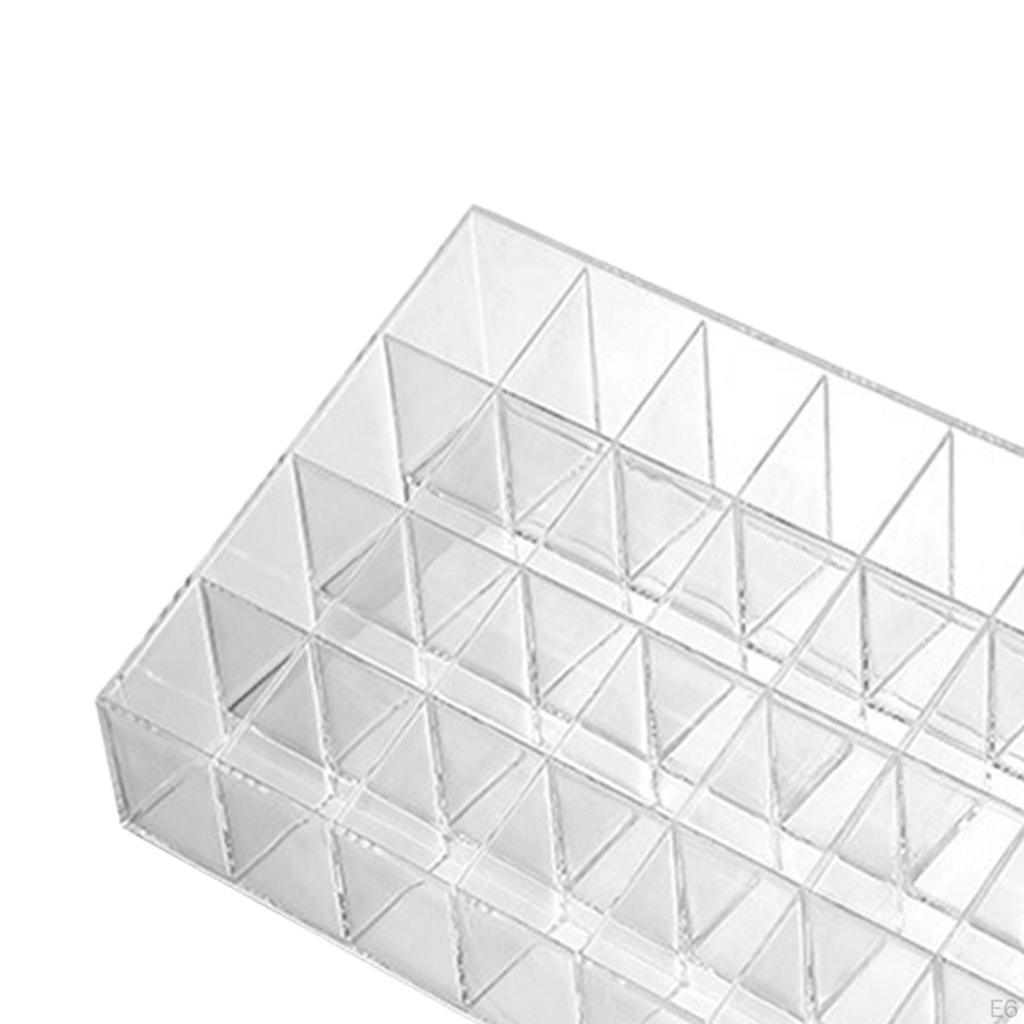 Clear Acrylic Lipstick Organizer for Makeup Storage