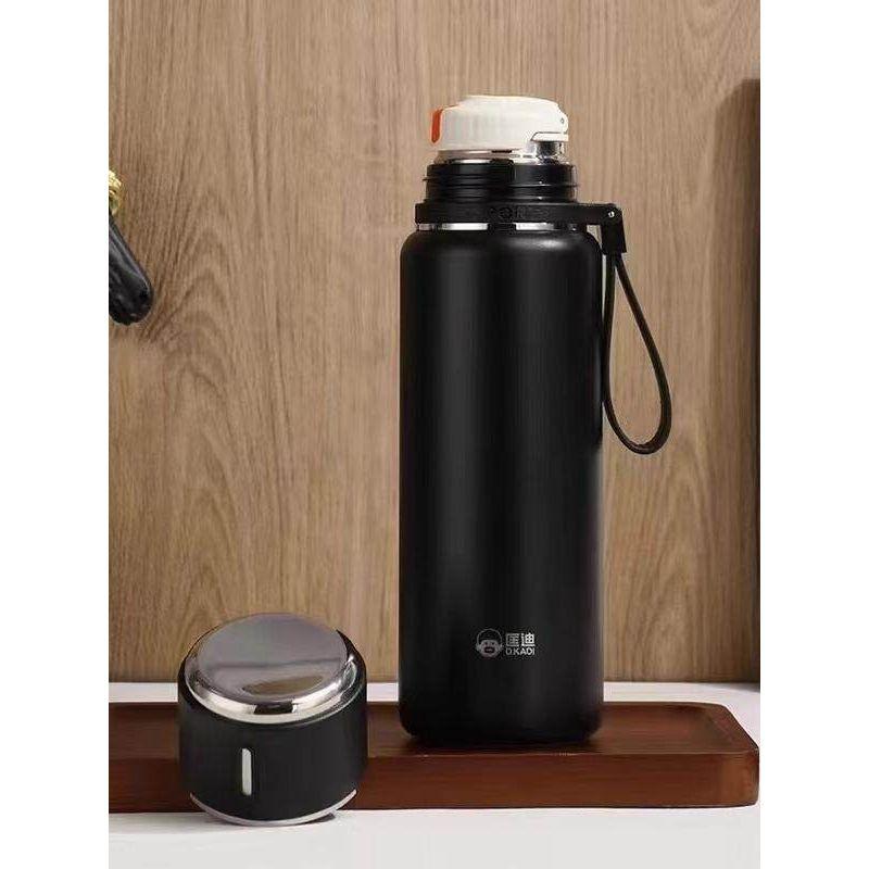 Kuangdi Vacuum Flask with 304 Stainless Steel Inner and Outer, Large Capacity Insulated Cup for Children and Students