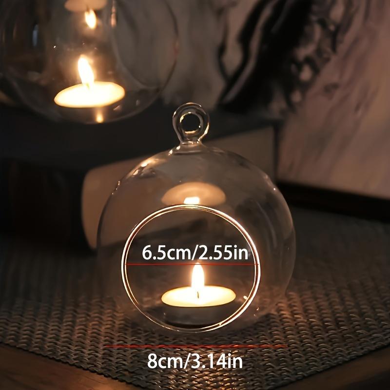 2 шт. Подвесной хрустальный стеклянный подсвечник в деревенском стиле, романтический домашний декор, микро-ландшафтные стеклянные шары