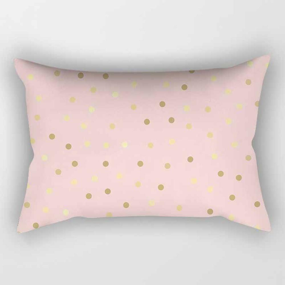 Розовая геометрическая полоса, прямоугольная наволочка 30*50 см, диванная подушка для объятий, наволочка для гостиной, спальни, стильный домашний декор