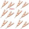 20pcs Copper Copper Plated  Alligator Clips Electrical Testing Clips  Electrical Battery Clamp Test