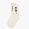 GOALSTUDIO ESSENTIAL GOAL CREW SOCKS-off WHITE