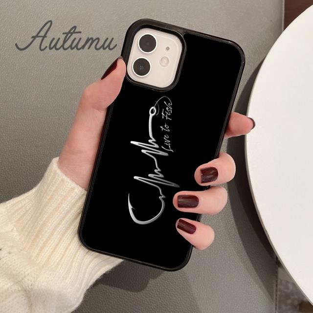 Рыболовный крючок Рыбалка Чехол для телефона для iPhone 17 Air 15 16 16e 11 12 13 14 Pro Max Plus Чехол coque Fundas Оболочка
