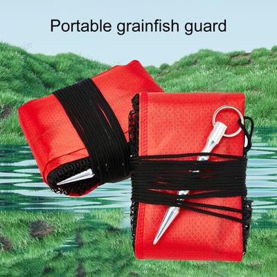 1 шт./1 комплект Портативная рыболовная сеть на шнурке Сверхпрочная сеть для обнаружения и ловли рыбы Защитная сеть для рыбалки Коллекция Сетчатый мешок для хранения Сетка Корзина