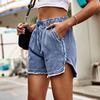 Женская мода на лето и весну джинсовые повседневные шорты