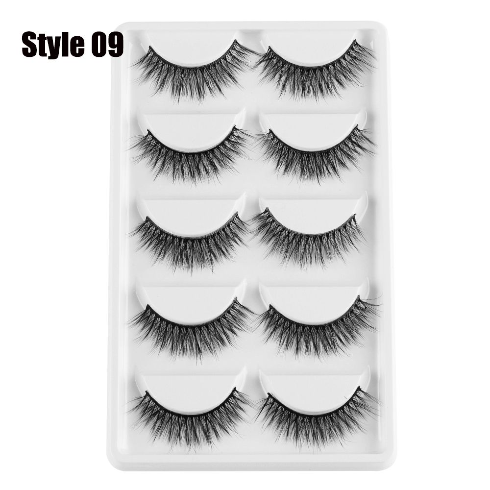 Long Handmade Multilayer Eye Lashes Extension 3D Faux Mink Hair Wispy Fluffy  False Eyelashes