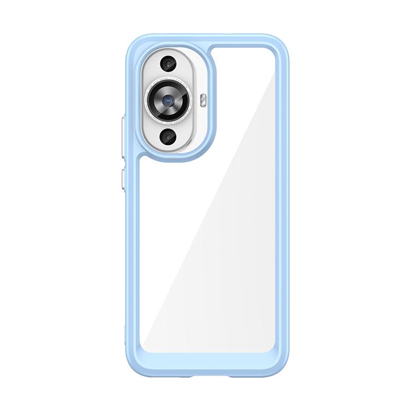 Для Huawei Nova 12S Прозрачный чехол Чехол-бампер для Nova 12S Жесткий полупрозрачный Мягкая рамка Телефонный бампер Для Huawei Nova 12S