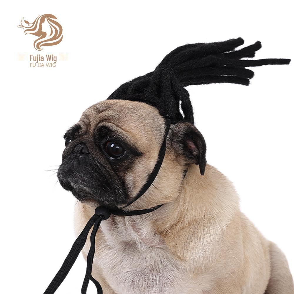 Парики для кошек и собак: Универсальные аксессуары для дредов на Рождество и Хэллоуин.