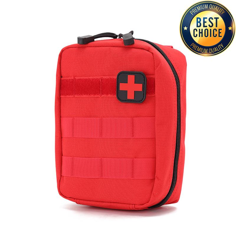 Тактическая многофункциональная поясная сумка для улицы MOLLE Медицинский аварийный комплект Портативный набор для выживания Подсумок для аксессуаров Камуфляжная тренировочная сумка