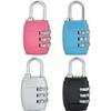 Набор из 4 навесных замков с трехзначной комбинацией, сбрасываемый навесной замок с кодовым кодом, водонепроницаемый комбинированный замок для A446