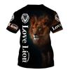 Lion King Printed Men's T-shirt 3d Printed Summer New Crew Neck Short Sleeve T-shirt Top Trend Style Men's Clothing Fashion Casual T-shirt