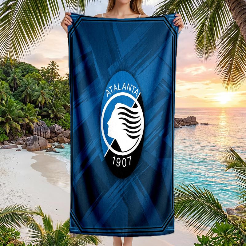 Полотенце для пляжа Atalanta FC с принтом, быстросохнущее, из микрофибры, впитывающее, портативное, для путешествий, для плавания